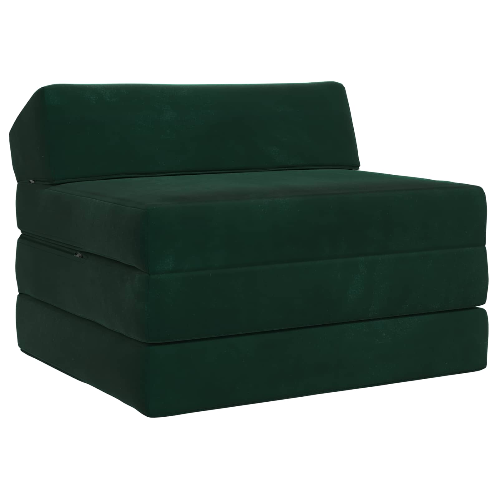 Divano Letto Pieghevole Verde Scuro 200 x 70 x 10 cm Velluto | homemem39