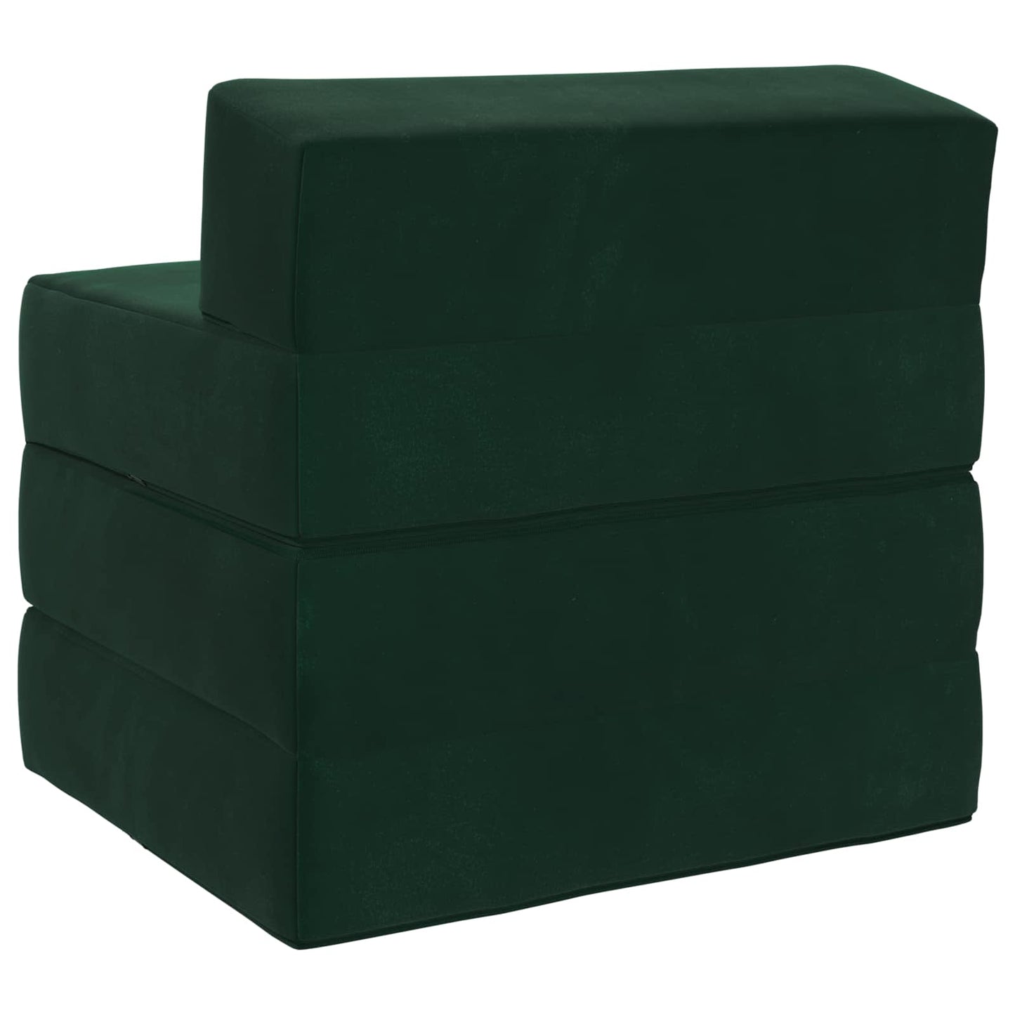 Divano Letto Pieghevole Verde Scuro 200 x 70 x 10 cm Velluto | homemem39
