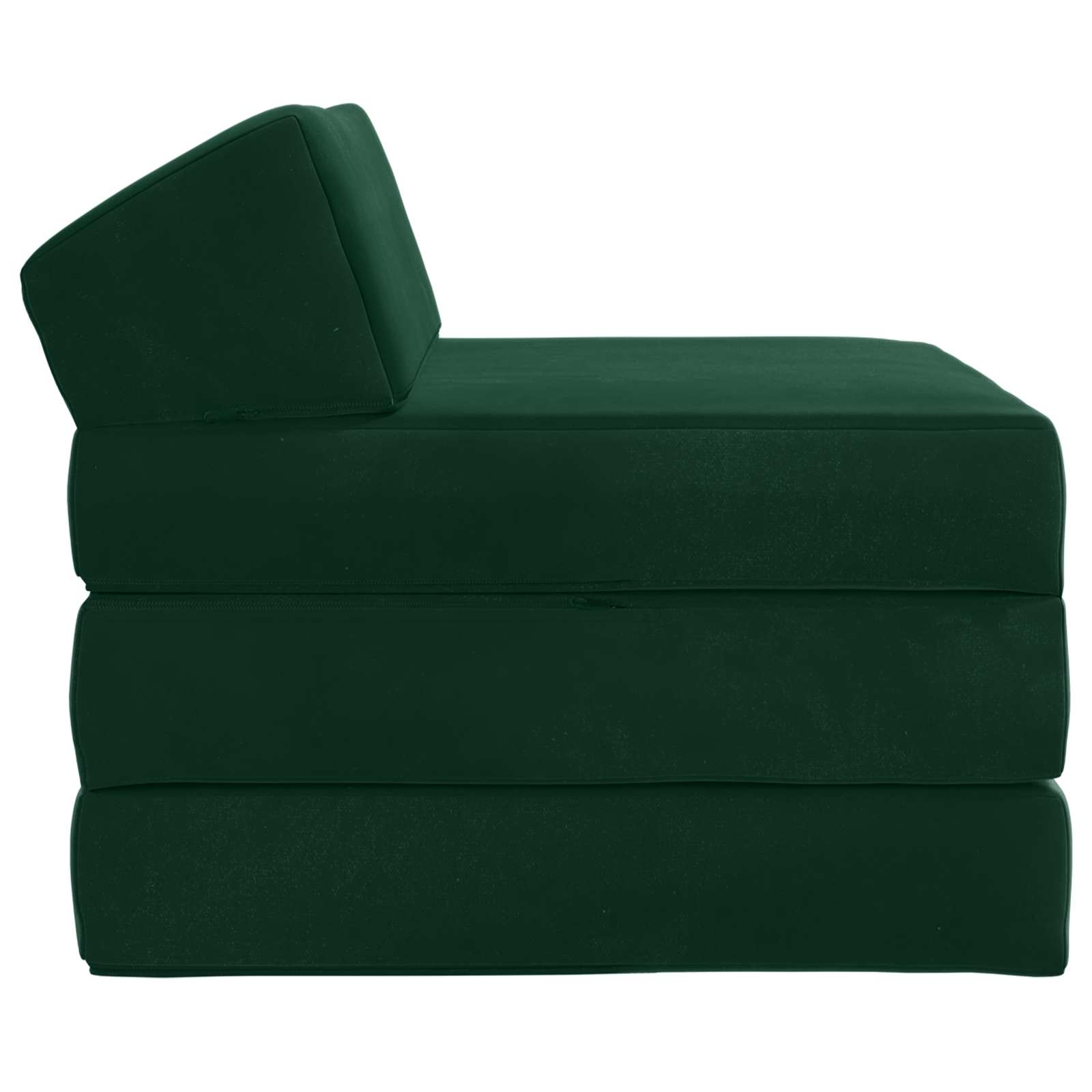 Divano Letto Pieghevole Verde Scuro 200 x 70 x 10 cm Velluto | homemem39