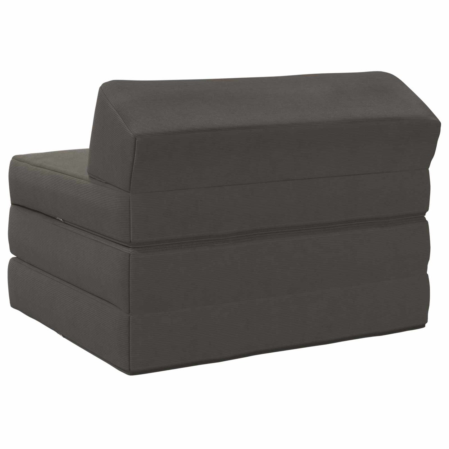 Divano Letto Pieghevole Grigio Scuro 200 x 70 x 10 cm | homemem39