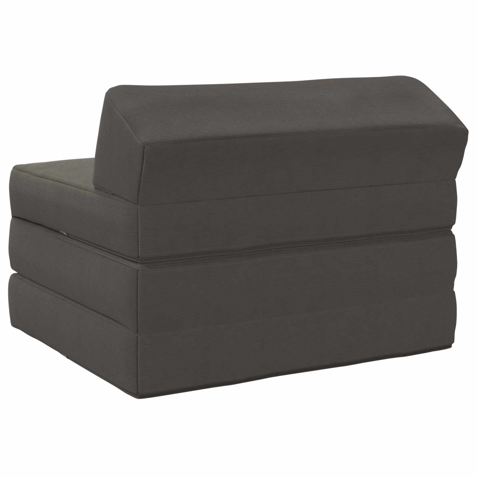 Divano Letto Pieghevole Grigio Scuro 200 x 70 x 10 cm | homemem39