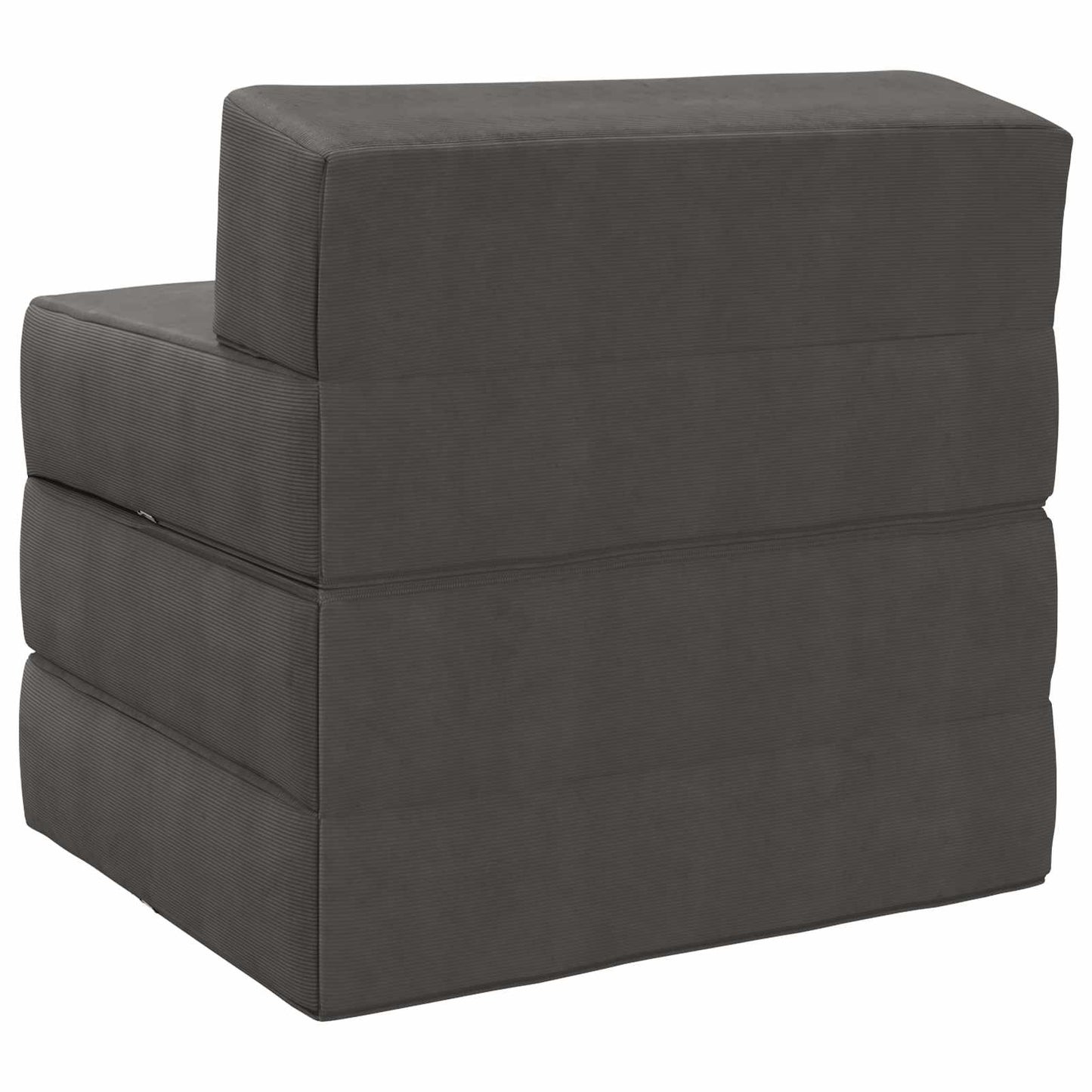Divano Letto Pieghevole Grigio Scuro 200 x 70 x 10 cm