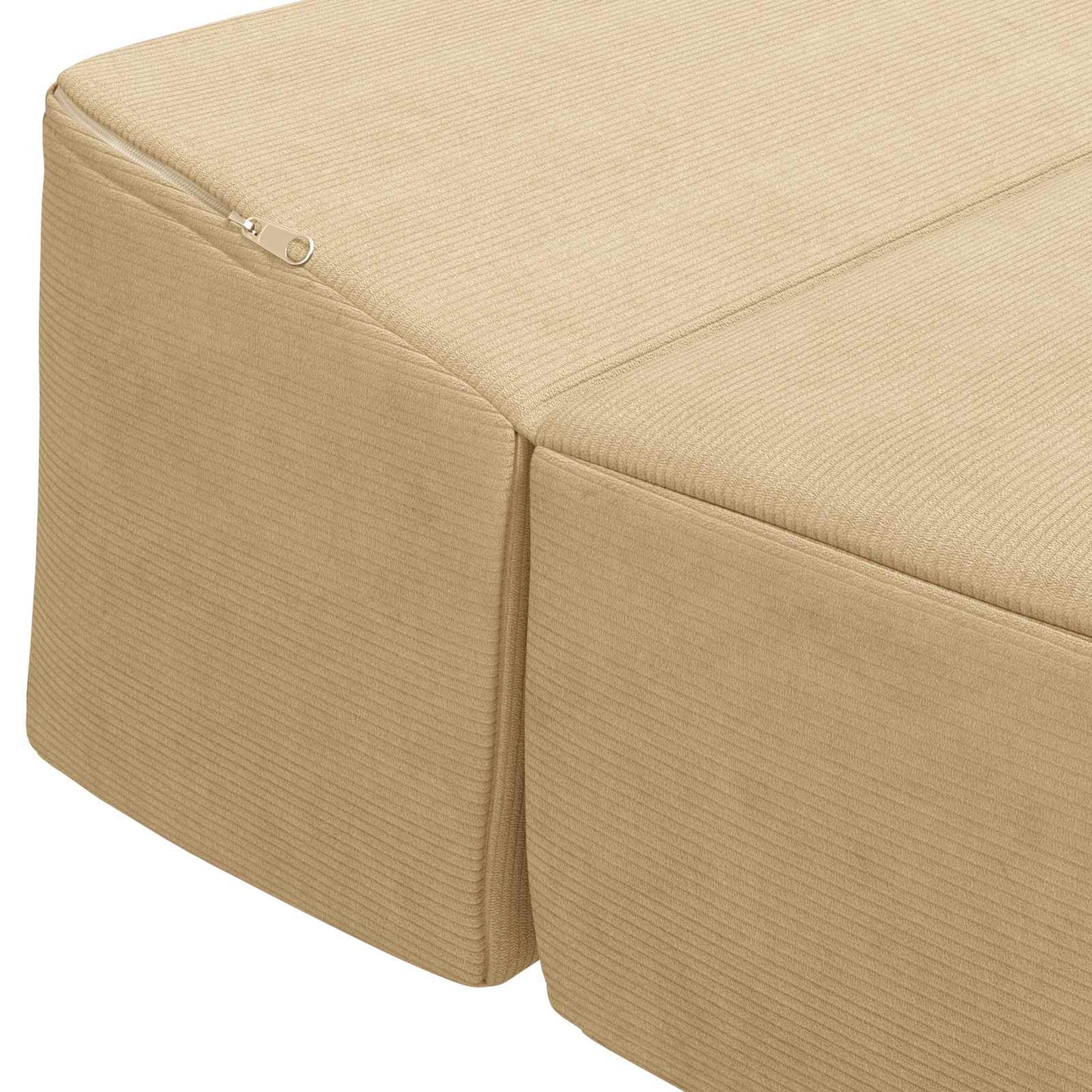 Divano Letto Pieghevole Grigio Verde Chiaro 200 x 70 x 10 cm