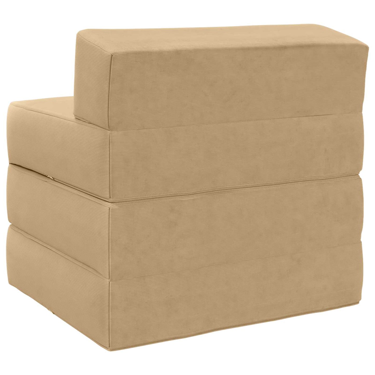 Divano Letto Pieghevole Grigio Verde Chiaro 200 x 70 x 10 cm