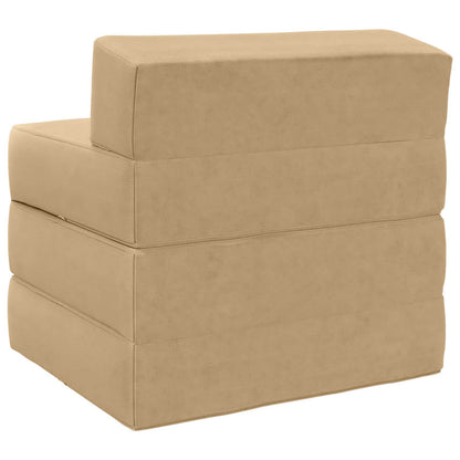 Divano Letto Pieghevole Grigio Verde Chiaro 200 x 70 x 10 cm