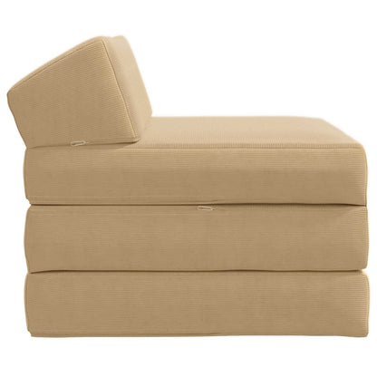 Divano Letto Pieghevole Grigio Verde Chiaro 200 x 70 x 10 cm | homemem39