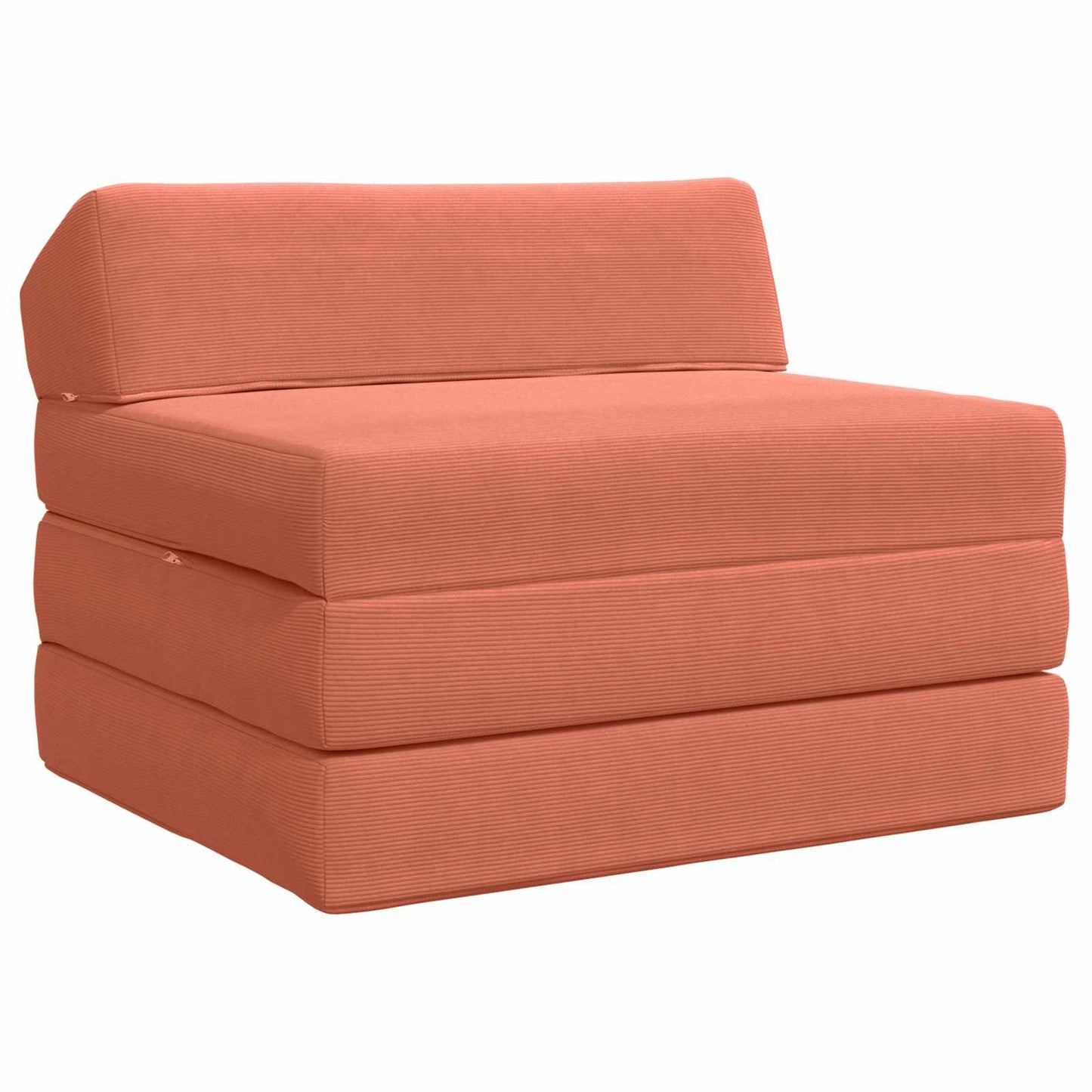 Divano Letto Pieghevole Rosso Arancio 200 x 70 x 10 cm | homemem39