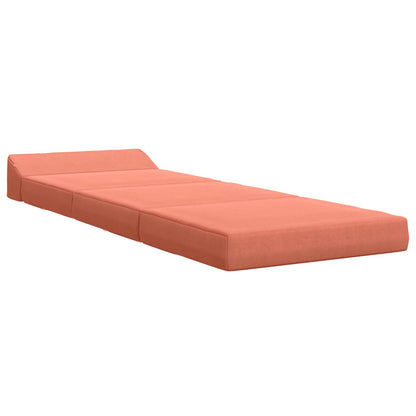 Divano Letto Pieghevole Rosso Arancio 200 x 70 x 10 cm | homemem39