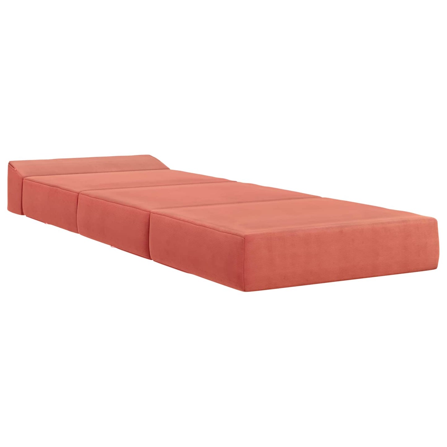 Divano Letto Pieghevole Rosso Arancio 200 x 70 x 10 cm