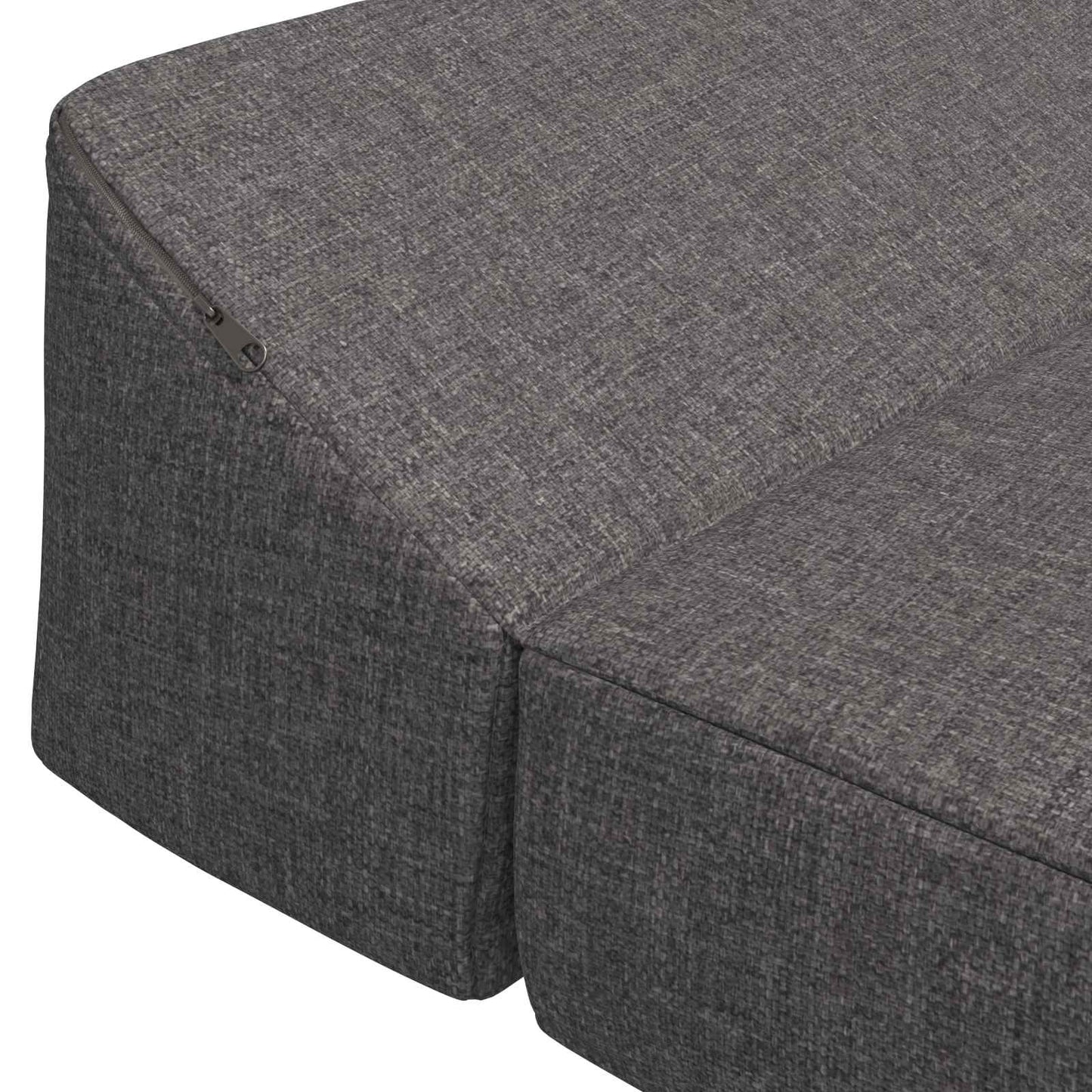 Divano Letto Pieghevole Grigio Chiaro 120 x 60 x 49 cm Tessuto | homemem39