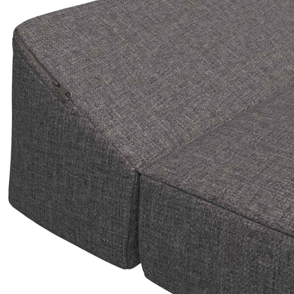 Divano Letto Pieghevole Grigio Chiaro 120 x 60 x 49 cm Tessuto | homemem39