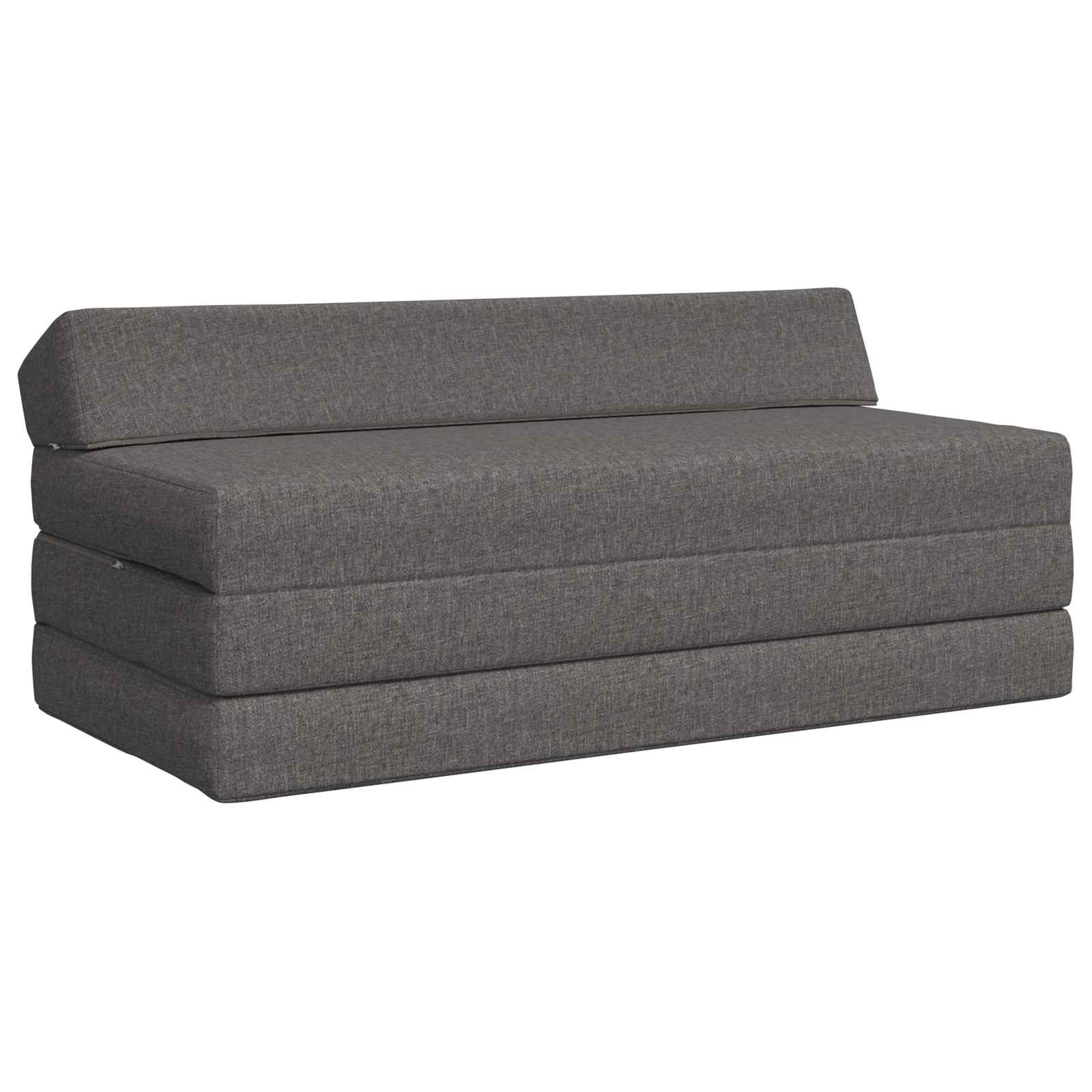 Divano Letto Pieghevole Grigio Chiaro 120 x 60 x 49 cm Tessuto | homemem39