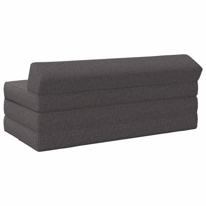 Divano Letto Pieghevole Grigio Chiaro 120 x 60 x 49 cm Tessuto | homemem39