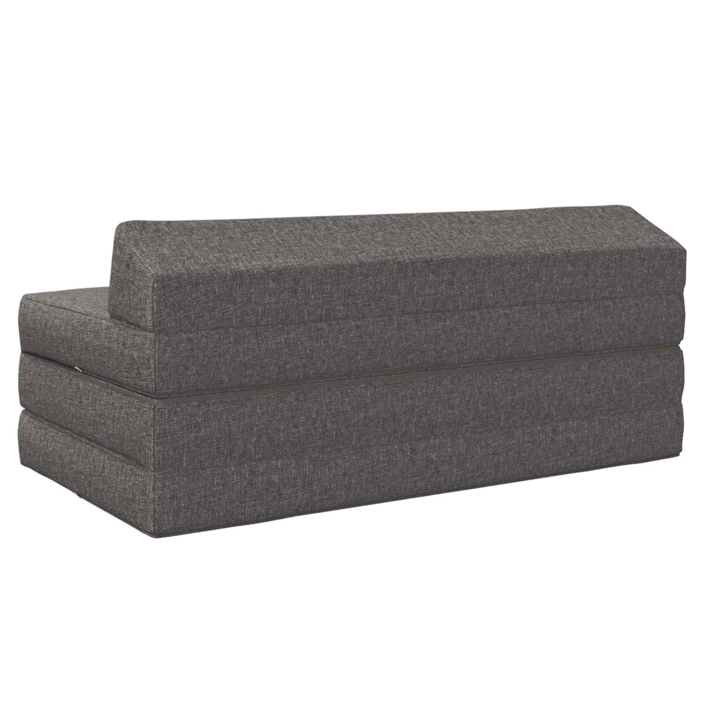 Divano Letto Pieghevole Grigio Chiaro 120 x 60 x 49 cm Tessuto
