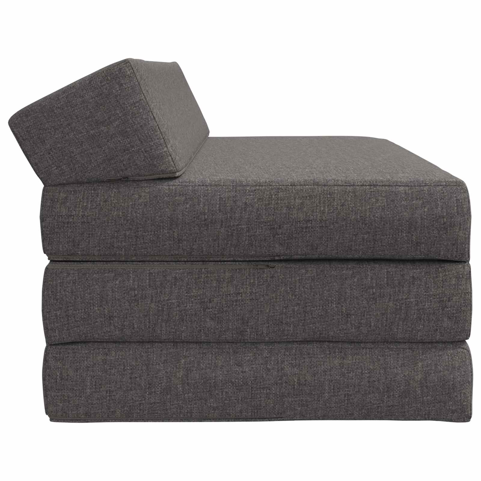 Divano Letto Pieghevole Grigio Chiaro 120 x 60 x 49 cm Tessuto | homemem39