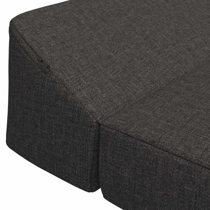 Divano Letto Pieghevole Grigio Scuro 120 x 60 x 49 cm Tessuto | homemem39