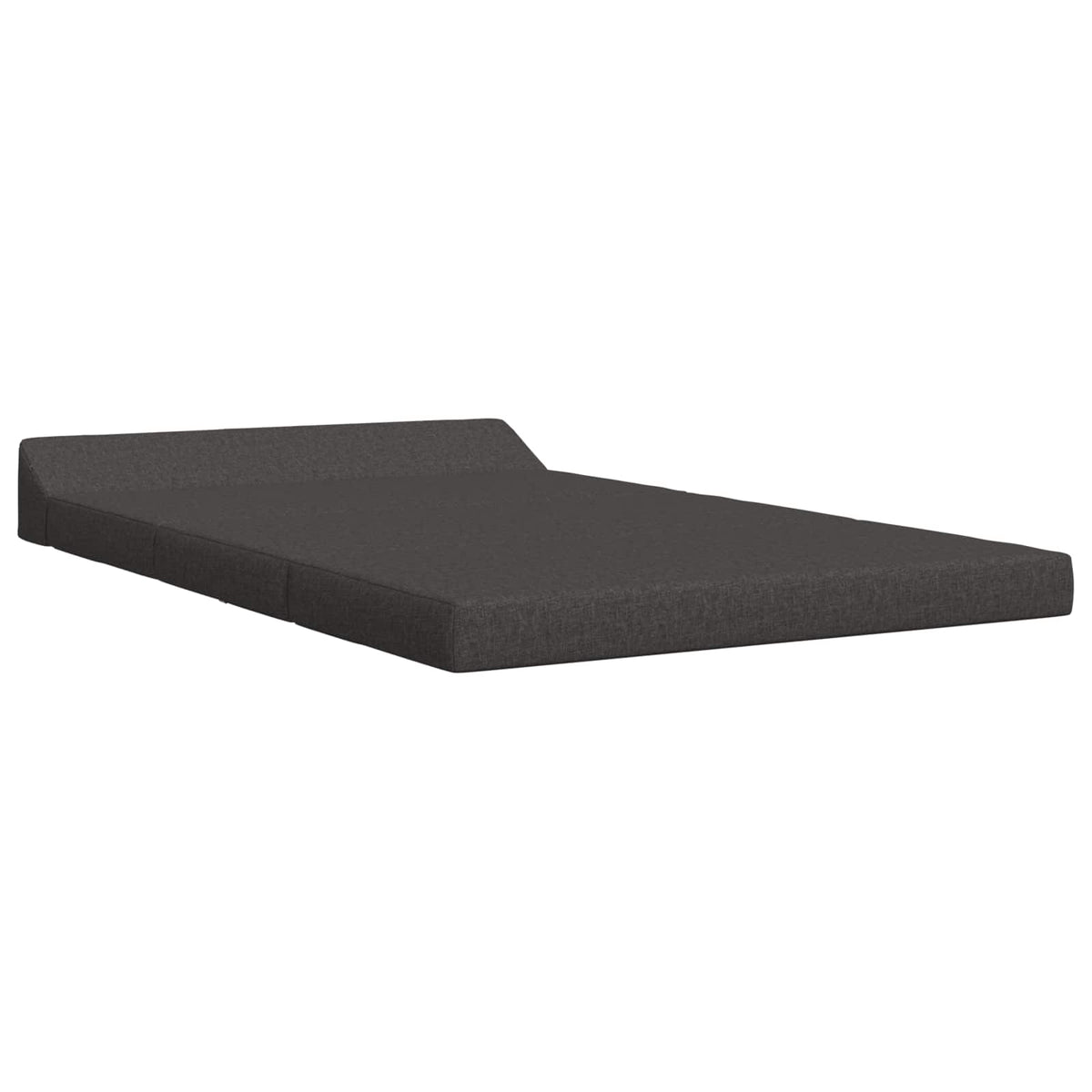 Divano Letto Pieghevole Grigio Scuro 120 x 60 x 49 cm Tessuto | homemem39