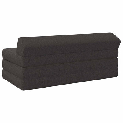 Divano Letto Pieghevole Grigio Scuro 120 x 60 x 49 cm Tessuto | homemem39