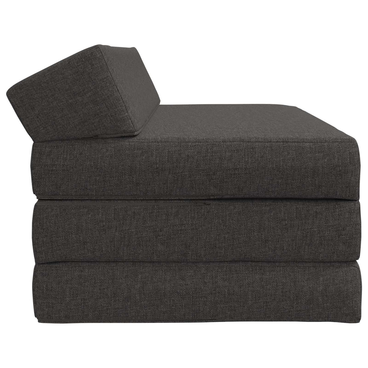 Divano Letto Pieghevole Grigio Scuro 120 x 60 x 49 cm Tessuto | homemem39