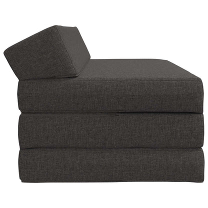 Divano Letto Pieghevole Grigio Scuro 120 x 60 x 49 cm Tessuto | homemem39
