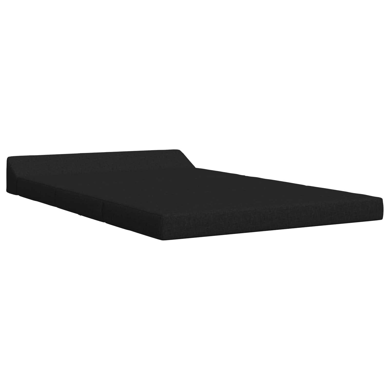 Divano Letto Pieghevole Nero 120 x 60 x 49 cm Tessuto | homemem39
