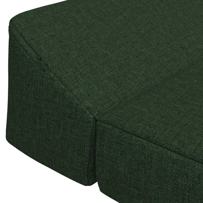 Divano Letto Pieghevole Verde Scuro 120 x 60 x 49 cm Tessuto | homemem39