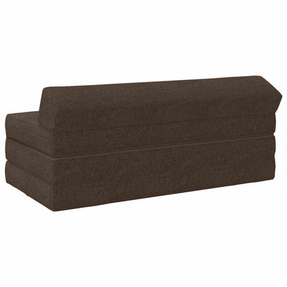 Divano Letto Pieghevole Tortora 120 x 60 x 49 cm Tessuto | homemem39
