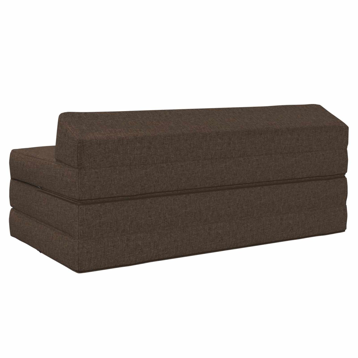 Divano Letto Pieghevole Tortora 120 x 60 x 49 cm Tessuto