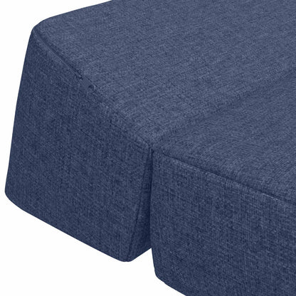Divano Letto Pieghevole Blu 120 x 60 x 49 cm Tessuto