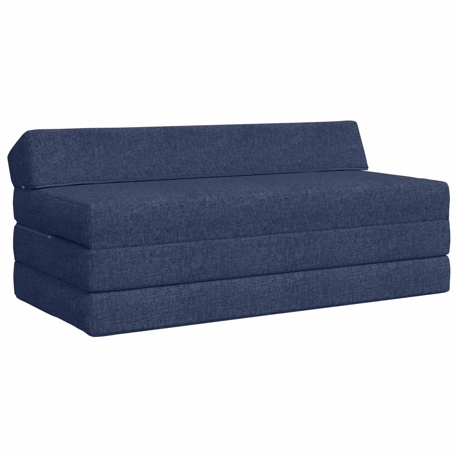 Divano Letto Pieghevole Blu 120 x 60 x 49 cm Tessuto | homemem39