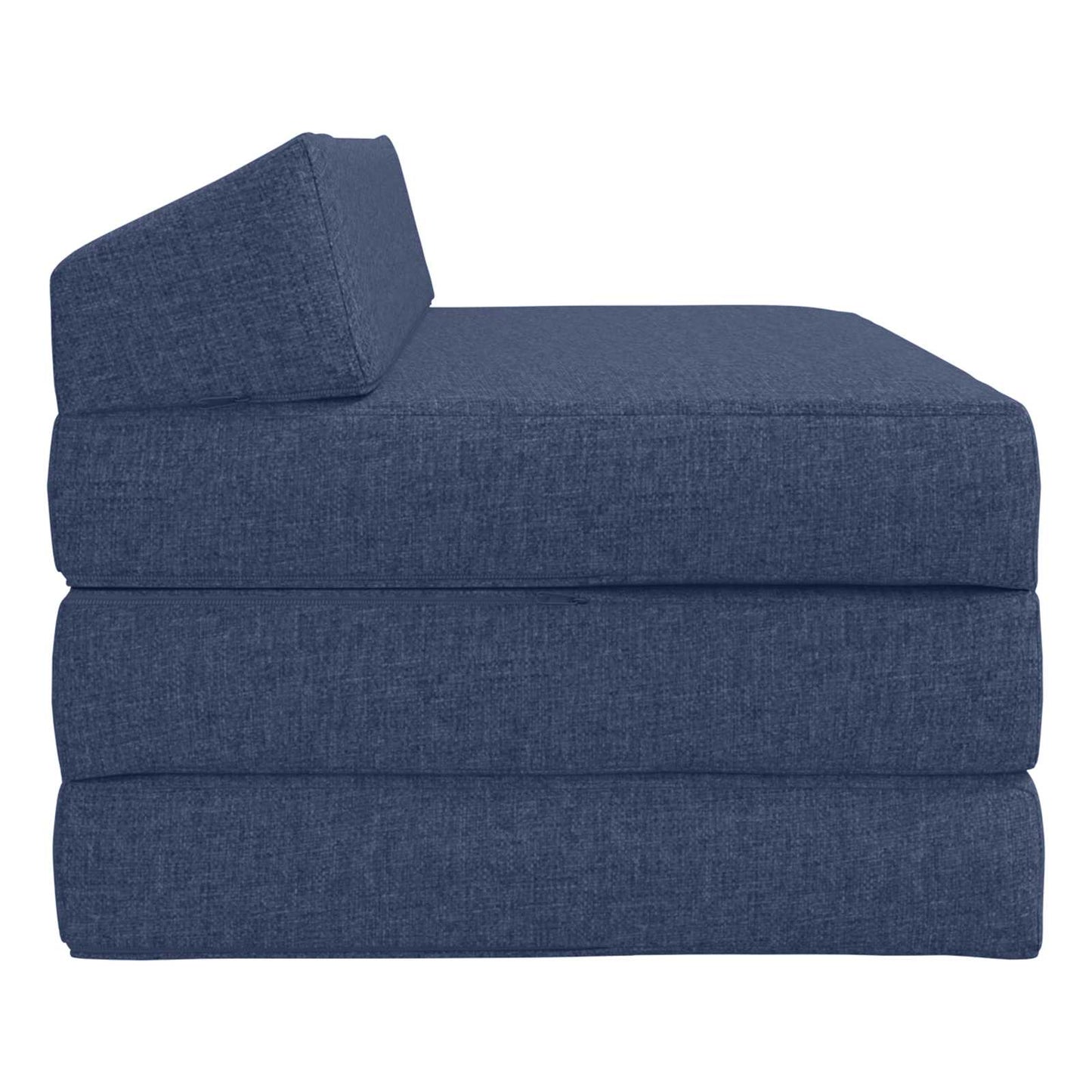 Divano Letto Pieghevole Blu 120 x 60 x 49 cm Tessuto