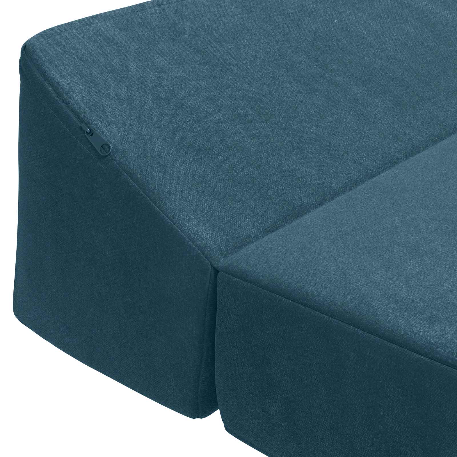 Divano Letto Pieghevole Blu 120 x 60 x 49 cm Tessuto | homemem39
