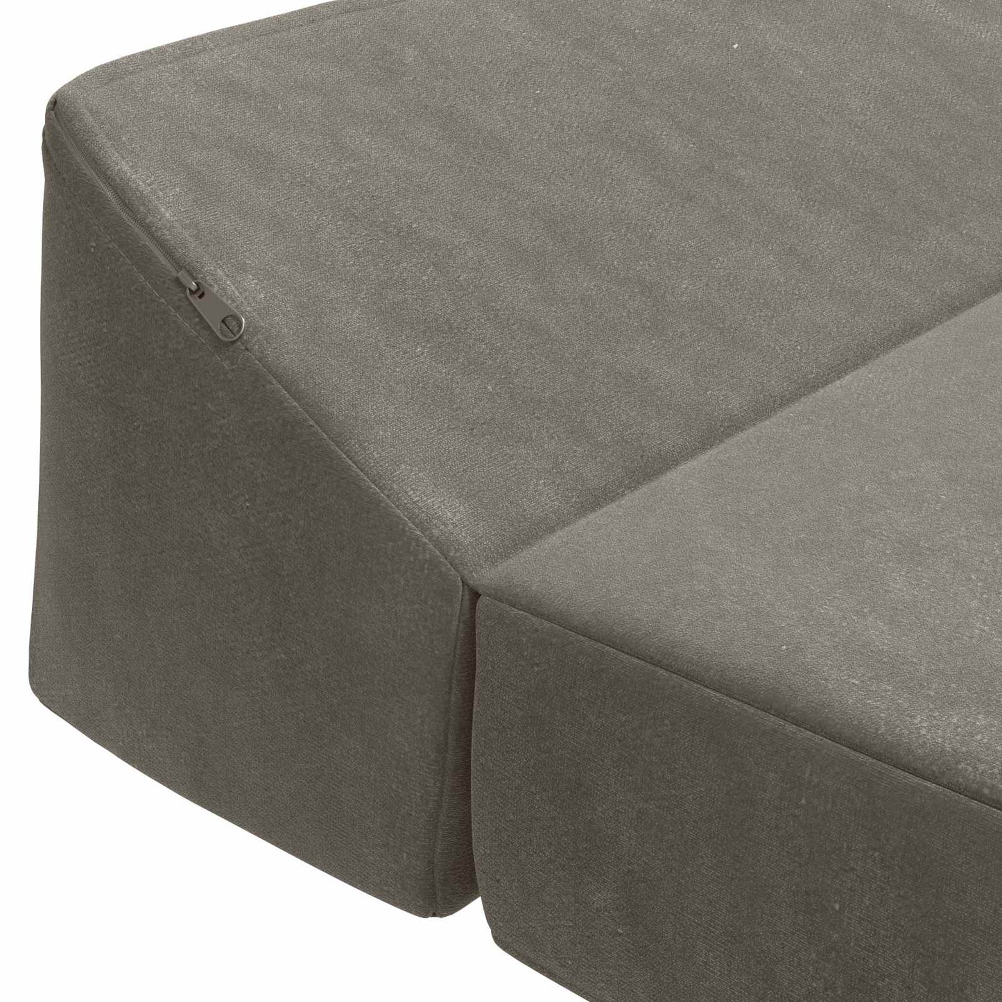 Divano Letto Pieghevole Grigio Chiaro 120 x 60 x 49 cm Tessuto | homemem39