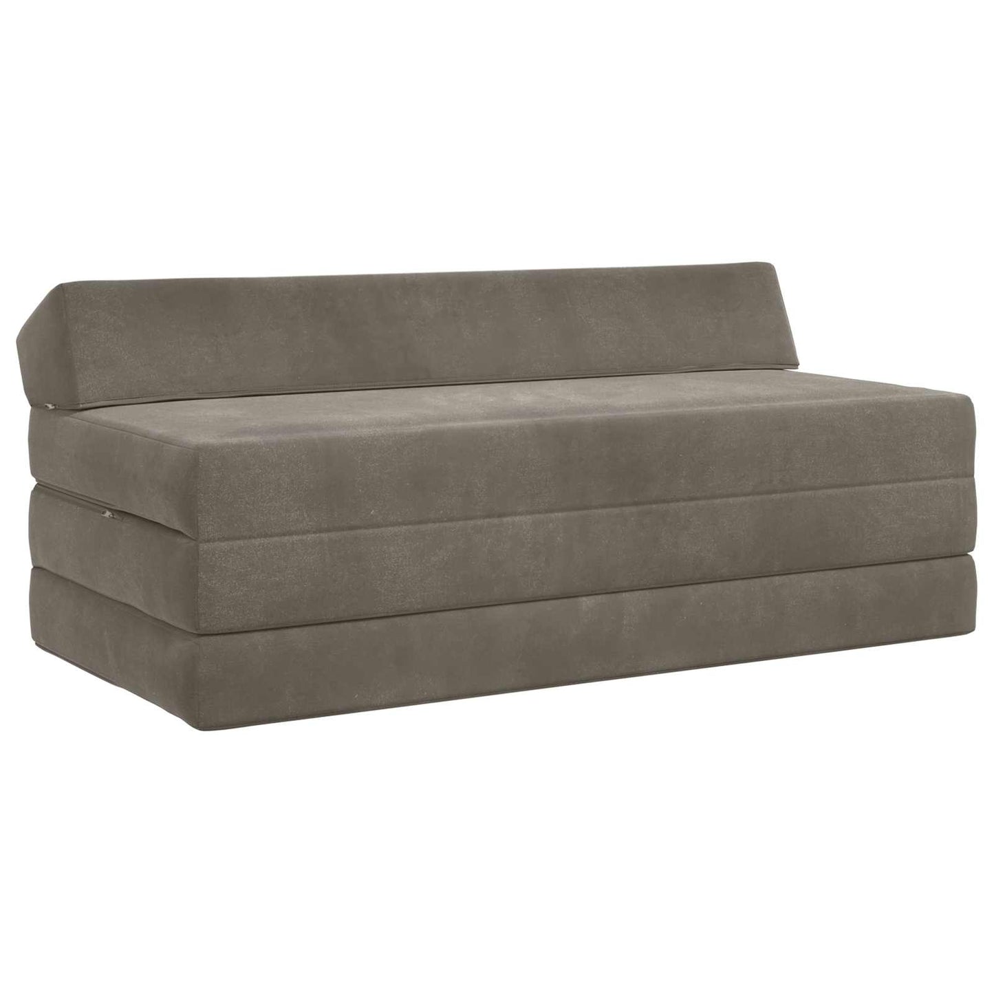 Divano Letto Pieghevole Grigio Chiaro 120 x 60 x 49 cm Tessuto | homemem39