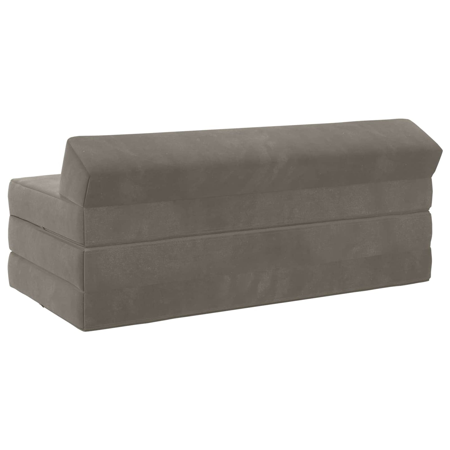 Divano Letto Pieghevole Grigio Chiaro 120 x 60 x 49 cm Tessuto | homemem39