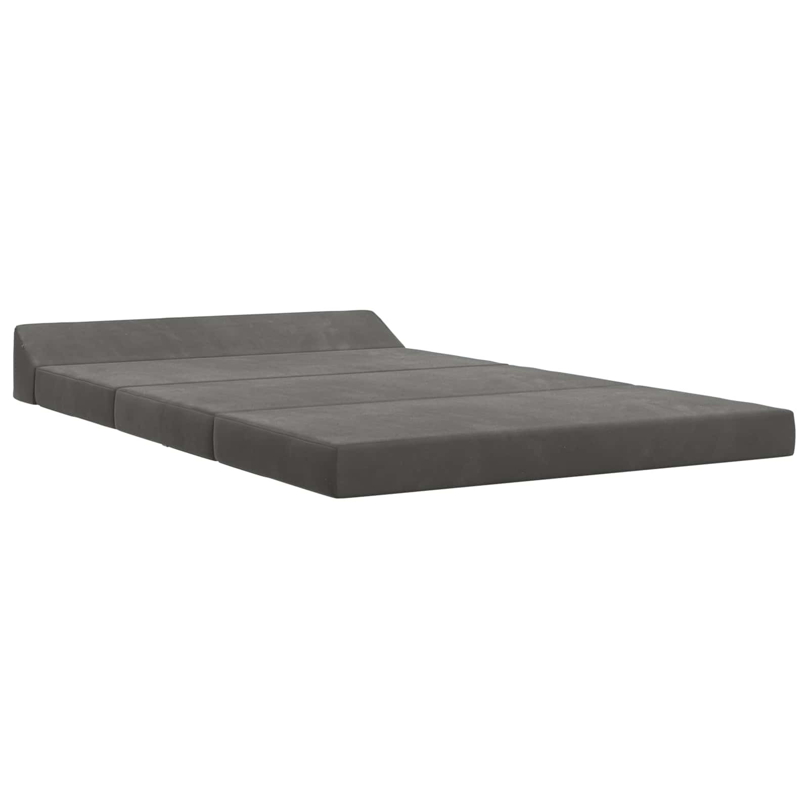 Divano Letto Pieghevole Grigio Scuro 120 x 60 x 49 cm Tessuto | homemem39