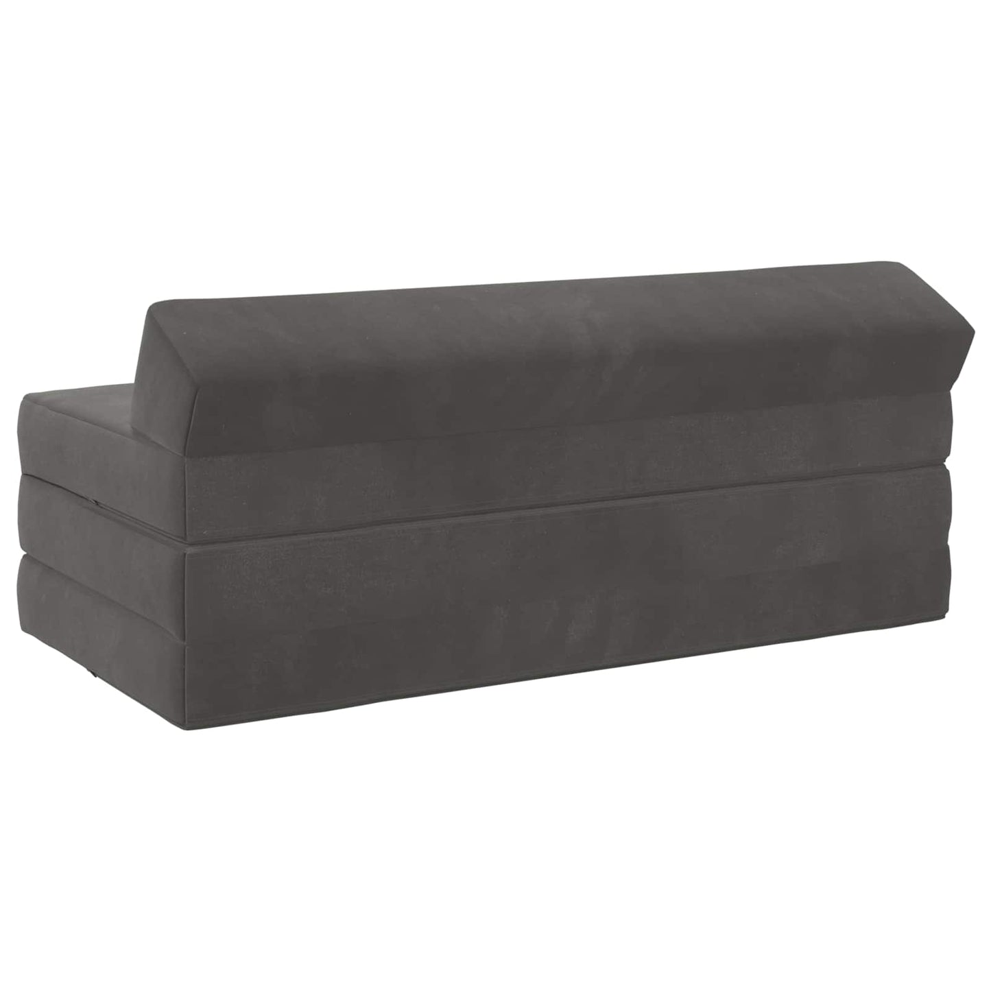 Divano Letto Pieghevole Grigio Scuro 120 x 60 x 49 cm Tessuto | homemem39