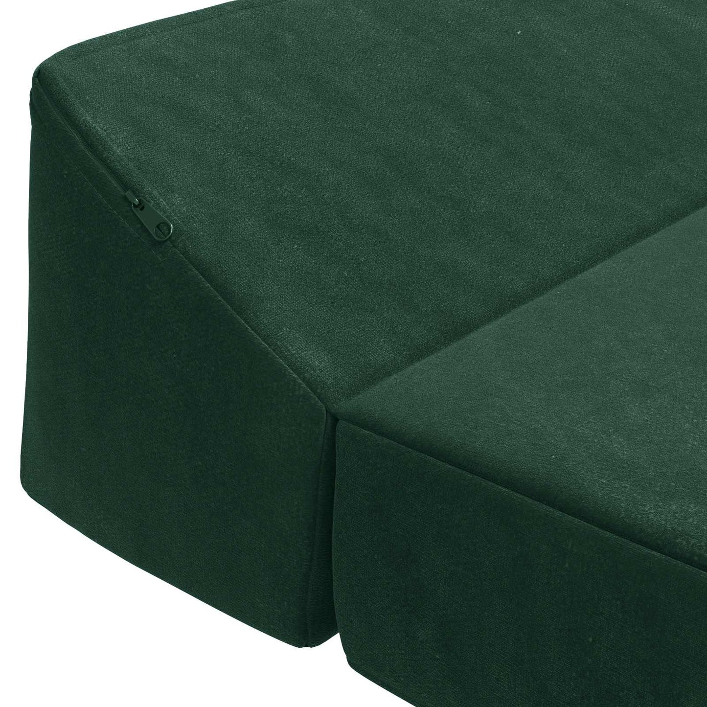 Divano Letto Pieghevole Verde Scuro 120 x 60 x 49 cm Tessuto | homemem39