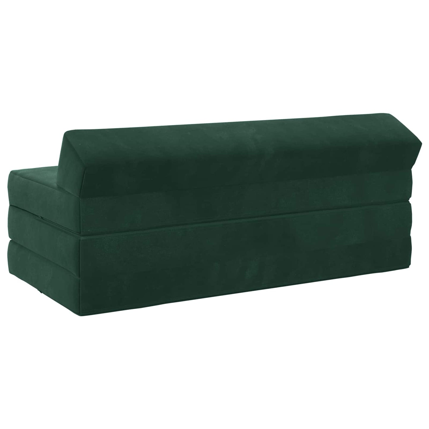 Divano Letto Pieghevole Verde Scuro 120 x 60 x 49 cm Tessuto | homemem39