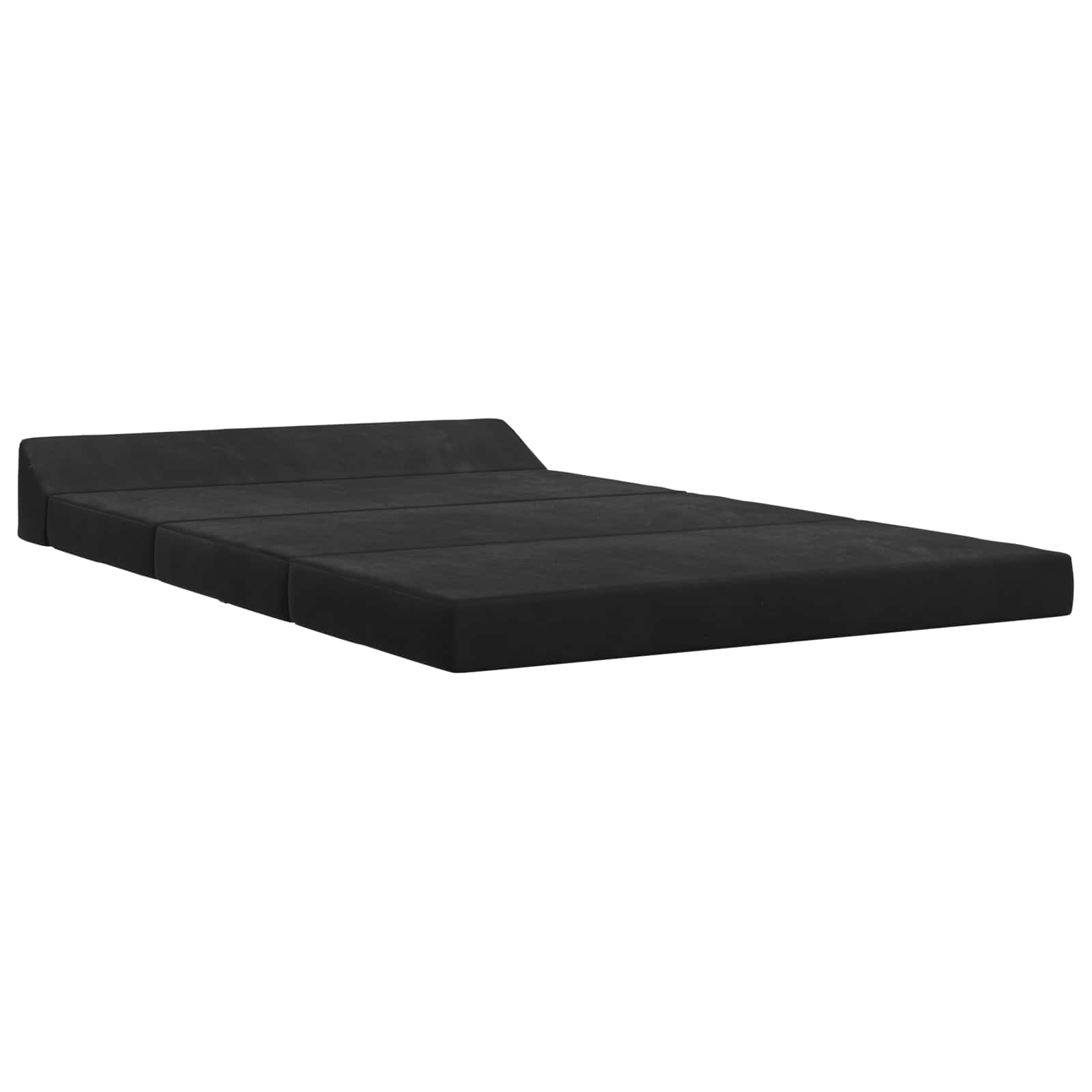 Divano Letto Pieghevole Nero 120 x 60 x 49 cm Tessuto | homemem39