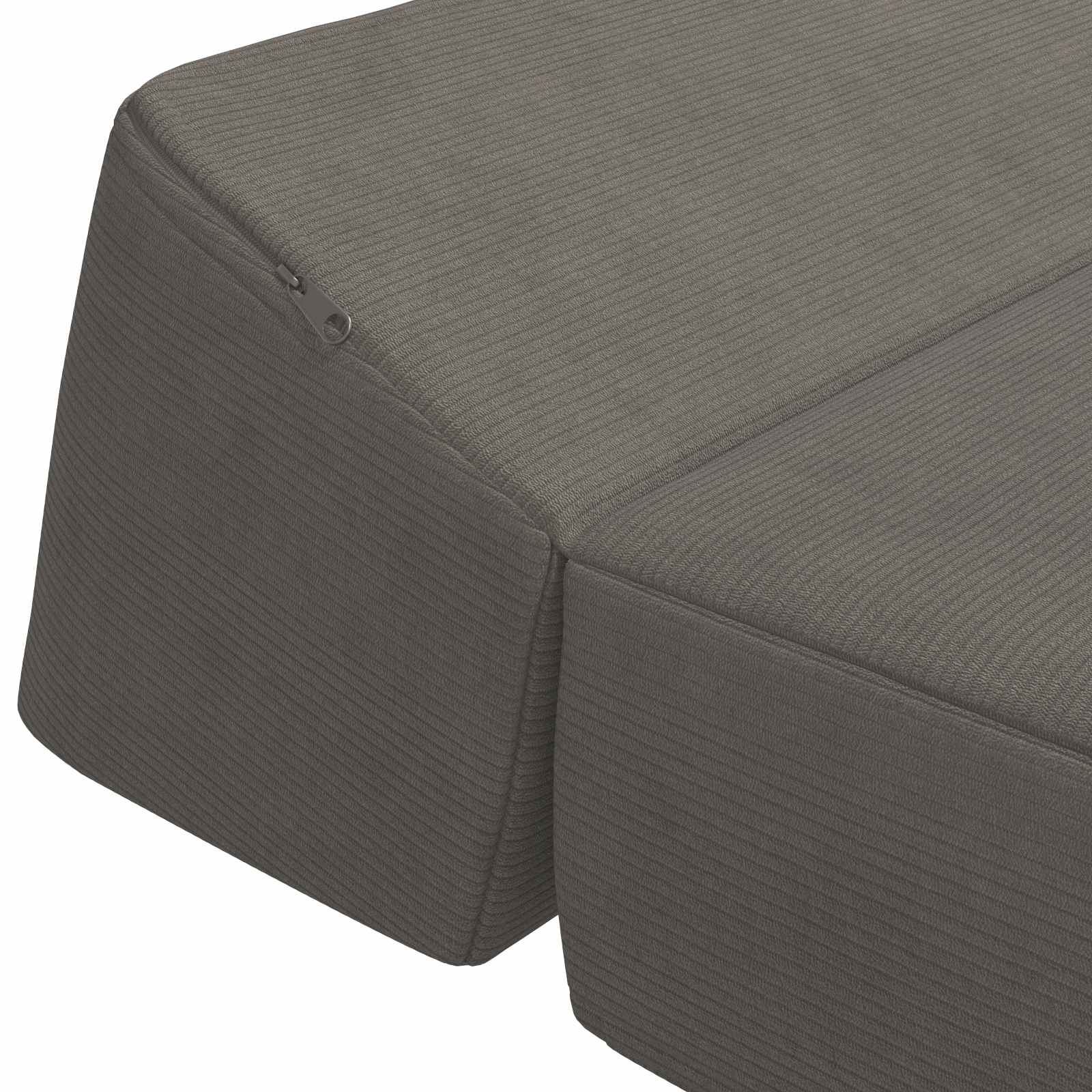 Divano Letto Pieghevole Grigio Chiaro 120 x 60 x 49 cm Tessuto | homemem39
