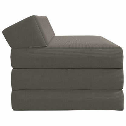 Divano Letto Pieghevole Grigio Chiaro 120 x 60 x 49 cm Tessuto | homemem39