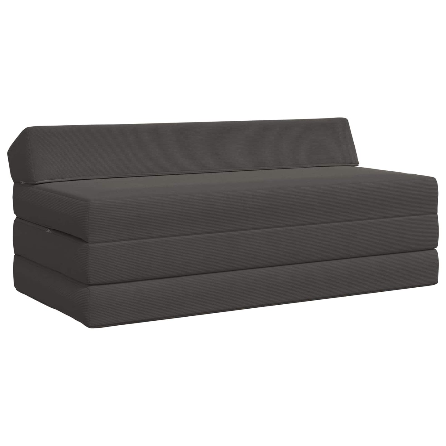Divano Letto Pieghevole Grigio Scuro 120 x 60 x 49 cm Tessuto | homemem39