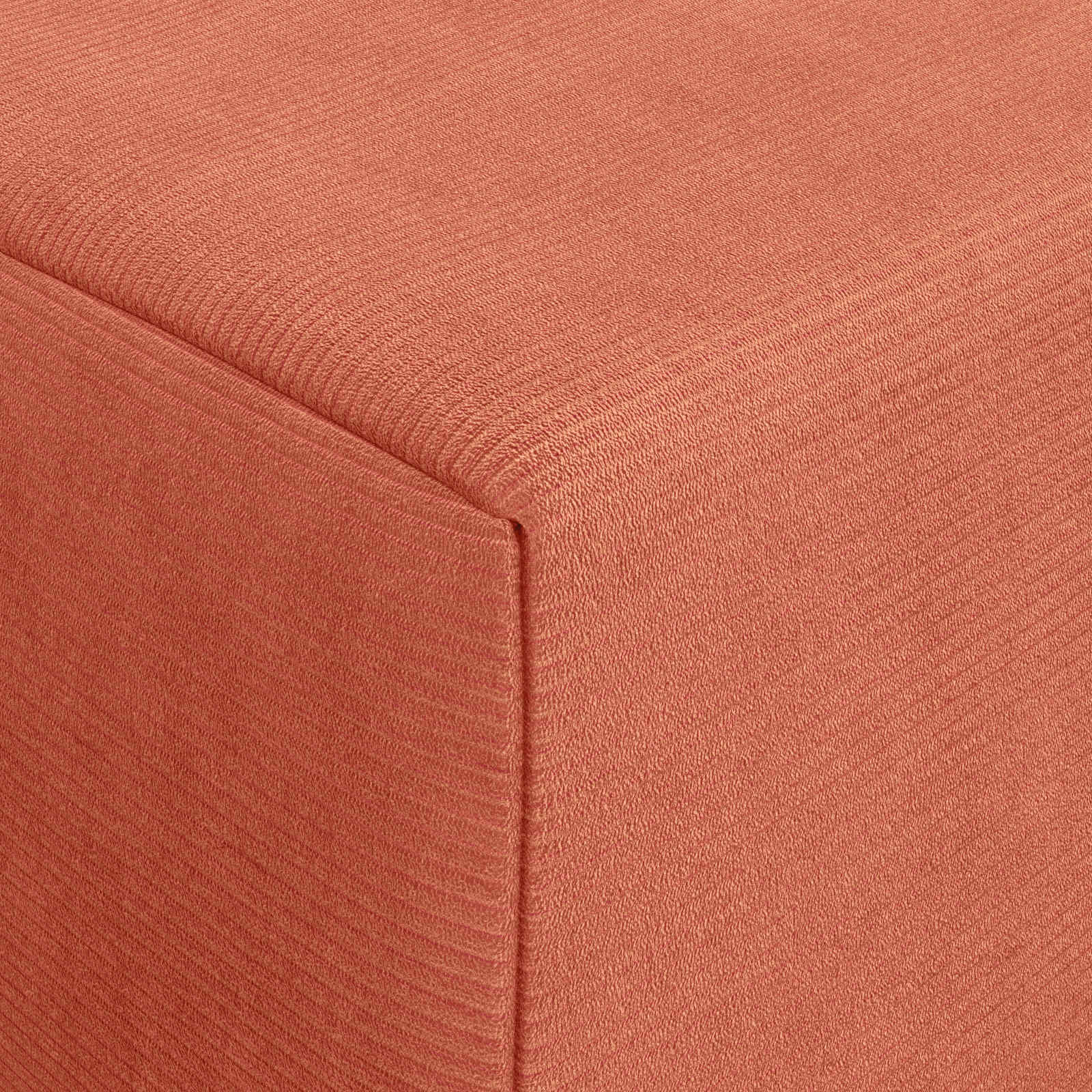 Divano Letto Pieghevole Rosso Arancio 120 x 60 x 49 cm Tessuto | homemem39