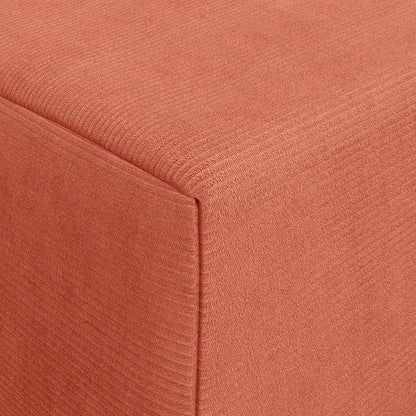 Divano Letto Pieghevole Rosso Arancio 120 x 60 x 49 cm Tessuto