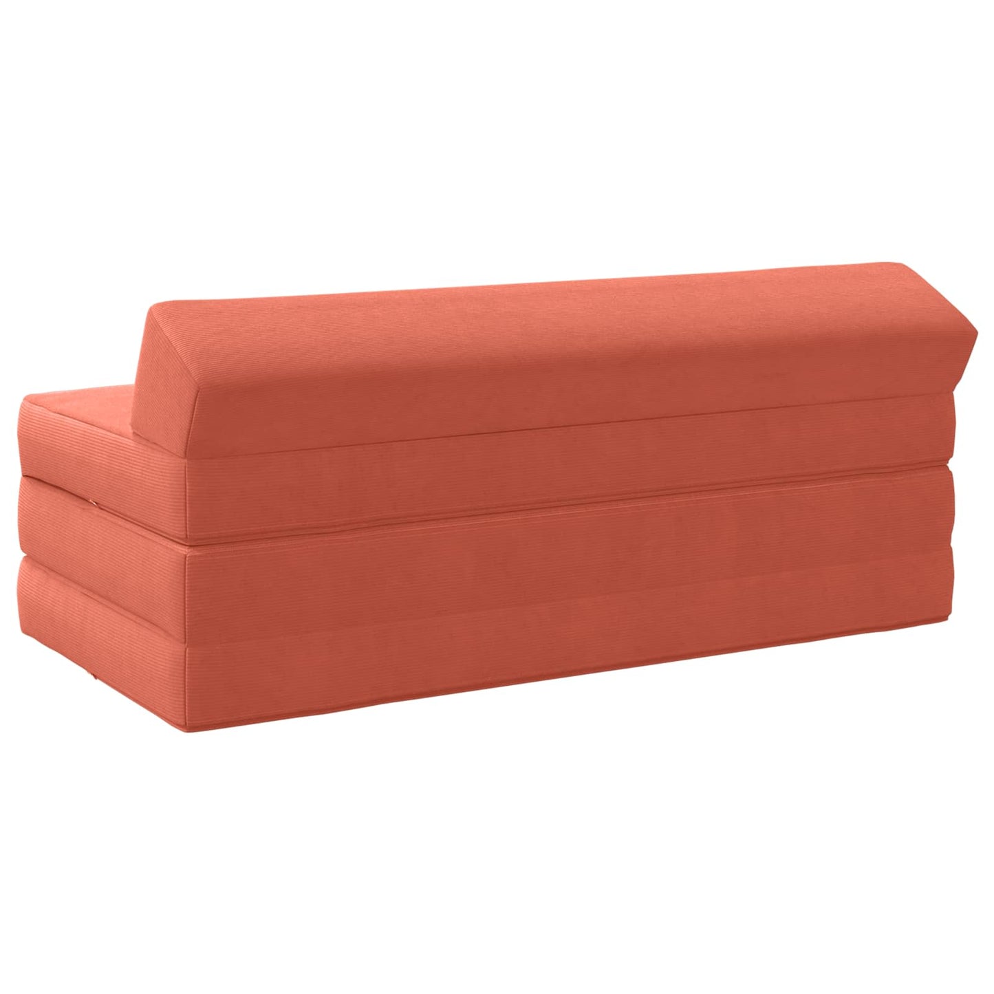 Divano Letto Pieghevole Rosso Arancio 120 x 60 x 49 cm Tessuto | homemem39