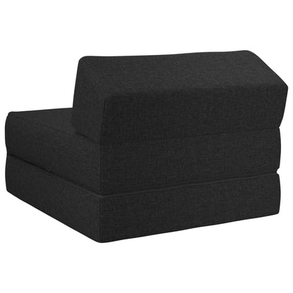 Divano Letto Pieghevole Nero 60 x 70 x 41 cm Tessuto | homemem39