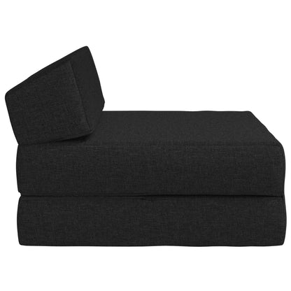 Divano Letto Pieghevole Nero 60 x 70 x 41 cm Tessuto | homemem39