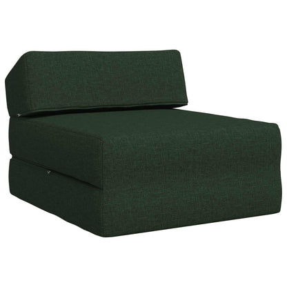 Divano Letto Pieghevole Verde Scuro 60 x 70 x 41 cm Tessuto | homemem39