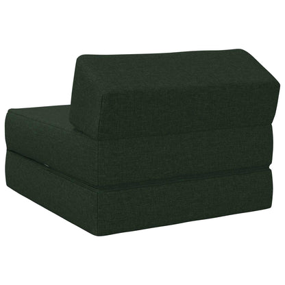 Divano Letto Pieghevole Verde Scuro 60 x 70 x 41 cm Tessuto | homemem39